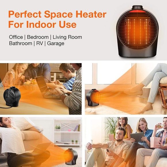 Small Space Heater-TRUSTECH 1500W Portable Electric Space *NEW* - Picture 4 of 9